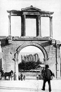 De tempel van Zeus, Olympia, Griekenland door Keystone View Company