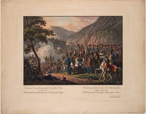 Generaal Graaf Alexander Ostermann-Tolstoy bij de Slag om Kulm op 29 augustus 1813, 1813 door Kilian Ponheimer the Elder