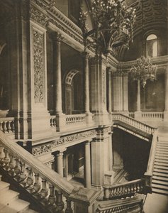 Marmeren balustrades van de trap in het Ministerie van Buitenlandse Zaken, ca. 1935 door King