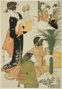 Act IV, uit Schat van de Loyale Retainers door Kitagawa Utamaro