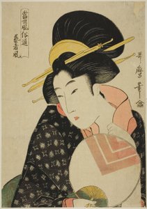 Kenners van eigentijdse manieren (Tosei fozoku tsu): De Geishastijl door Kitagawa Utamaro