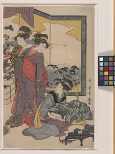 Ebisu Festival door Kitagawa Utamaro