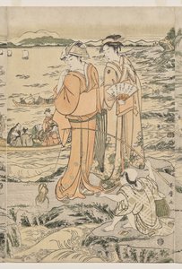 Vissen op de Snijplankrots bij Enoshima