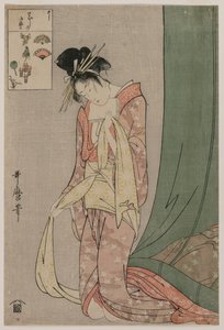 Hanaogi van Ogiya uit de serie Puzzelplaatjes, ca. 1797 door Kitagawa Utamaro