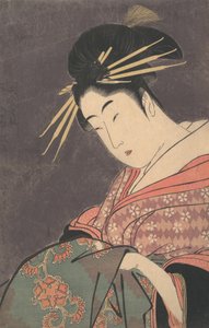 Hanaogi van de Gomeiro door Kitagawa Utamaro
