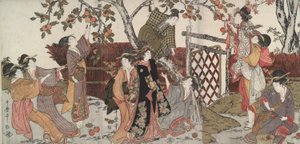 Persimmonplukkers door Kitagawa Utamaro
