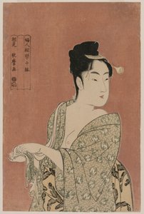Het modieuze type uit de serie Tien typen in de fysiognomie van vrouwen door Kitagawa Utamaro