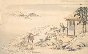De volle maan tijdens de Imo-oogst, 8e maand, 1789 door Kitagawa Utamaro