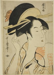 De gewoonte van luidruchtigheid (Sawagashiki kuse), uit de serie "Zeven slechte gewoonten (Nakute nana kuse)"