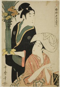 De negende maand, uit de serie "Vijf Liefdesfestivals (Aibore iro no gosekku)"