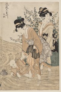 Yamashiro Provincie uit de serie Modieuze Zes Juweelrivieren door Kitagawa Utamaro
