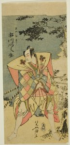 Ichikawa Monnosuke II als Haya no Kanpei in "Chushingura Nagori no Kura." door Kitao Masanobu