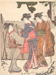 Drie Vrouwen Staand aan de Kust, 1761-1816