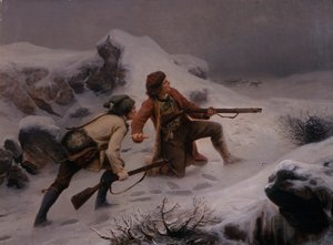 Rendierjacht door Knud Bergslien