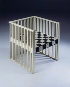 Een Geschilderde Beuken- en Rietstoel, c.1901