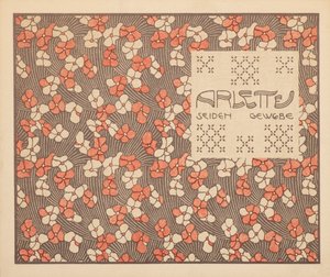 Arlette zijden stof door Koloman Moser