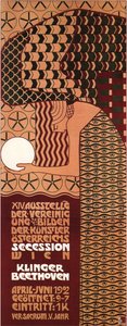 Poster voor de Wenen Secession tentoonstelling, 1902