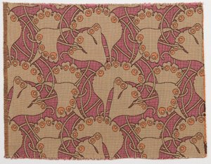 Textielontwerp, 1898 door Koloman Moser