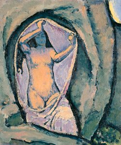 Venus in der Grotte - Venus in de Grot ... (olieverf op doek) door Koloman Moser