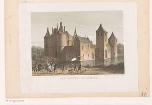 Gezicht op Kasteel Egmond door Koninklijke Nederlandse Steendrukkerij van C.W. Mieling