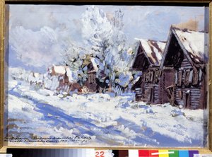Winter door Konstantin Alekseevich Korovin
