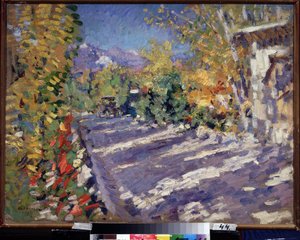 De weg naar Gurzuf door Konstantin Alekseevich Korovin