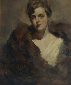 Portret van de operazangeres Vera Dorofeyeva