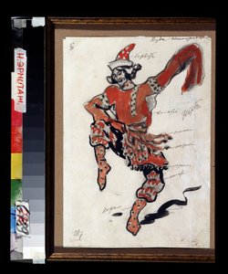 Kostuumontwerp voor de opera Sadko van Nikolai Rimski-Korsakov door Konstantin Alekseevich Korovin