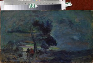Ontwerp voor decor voor het toneelstuk "De Koning van Judea" van Groothertog Konstantin Konstantinovich Romanov (1858-1915), muziek van Alexander Glazoenov (1865-1936).