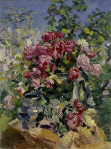 Rozen, 1917 door Konstantin Alekseevich Korovin