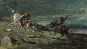 Toneelontwerp voor de opera Ruslan en Lyudmila door M. Glinka door Konstantin Alekseevich Korovin