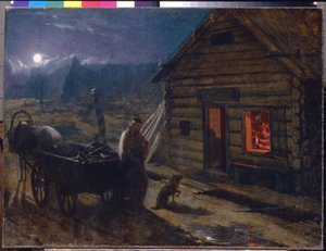 Voor een taverne door Konstantin Alexandrovich Trutovsky