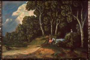 In een bos door Konstantin Andreevic Somov