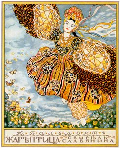 Het boekomslag Firebird door K. Balmont, 1907 door Konstantin Andreevic Somov