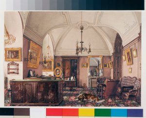 Interieurs van het Winterpaleis: De studeerkamer van Grootvorst Nicholas Nicolaievich