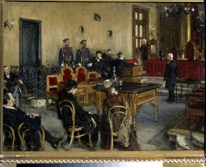 Wachten op een vonnis door Konstantin Apollonovich Savitsky
