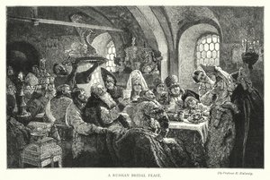 Een Russisch bruiloftsfeest