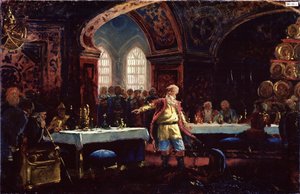 Graaf Michel Repnine (?) op het feest van Ivan de Verschrikkelijke