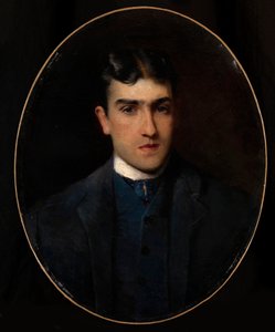 Portret van Lucien Guitry door Konstantin Egorovich Makovsky