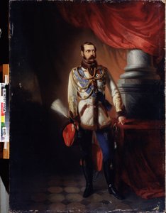 Portret van keizer Alexander II van Rusland door Konstantin Egorovich Makovsky