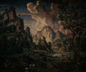 Klassiek Landschap door Konstantin Fedorovich Bogaevsky