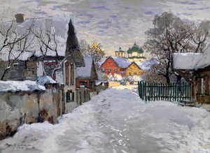 Winternacht, een hoek van Pskov