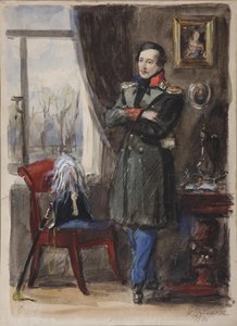 Portret van de dichter Mikhail Lermontov 1814-1841, 1940