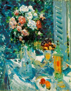 Bloemen en Vruchten, 1911-1912 door Konstantin Alekseevich Korovin