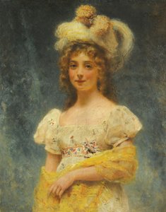 Makovsky Gele sjaal door Konstantin Makovsky