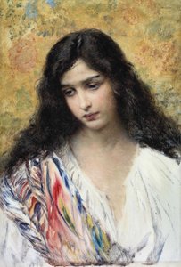 Russische schoonheid door Konstantin Makovsky