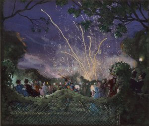 Vuurwerk, 1929 door Konstantin Somov