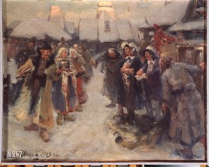 De buitenlanders in Moskou door Konstantin Veshchilov