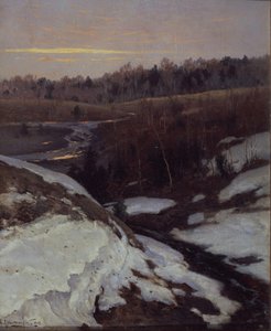 Vroege lente, 1905 door Konstantin Yakovlevich Kryzhitsky