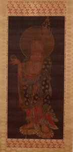Bodhisattva Kshitigarbha (Jijang bosal), Laat 13e of begin 14e eeuw door Korean School